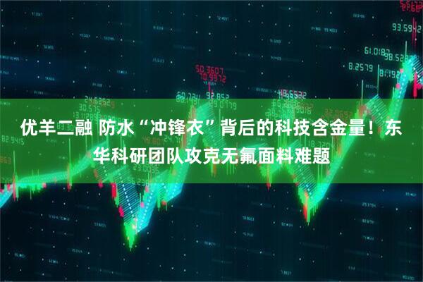 优羊二融 防水“冲锋衣”背后的科技含金量！东华科研团队攻克无氟面料难题